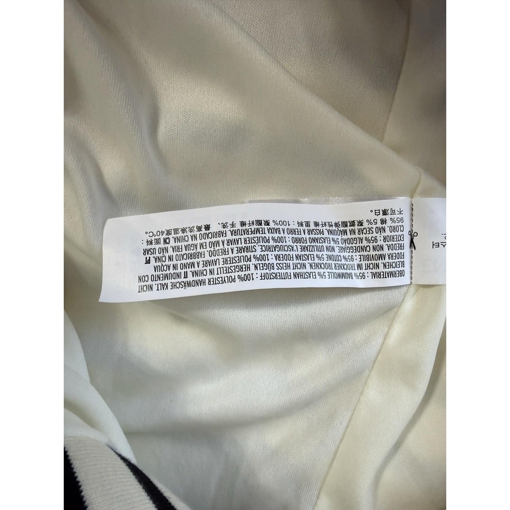 English Factory Womens Blazer Jacket Medium Cream Black Striped Double Breasted - Picture 5 of 9